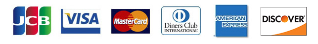 JCB,VISA,Master Card,Diners Club,AMERICA EXPRESS,Discover